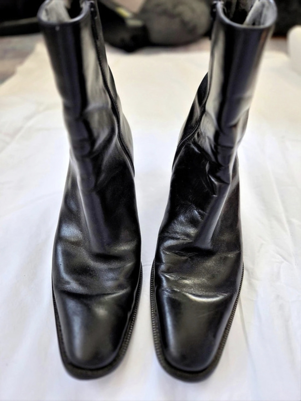 Ann Taylor Black Heeled Boots Size 8.5